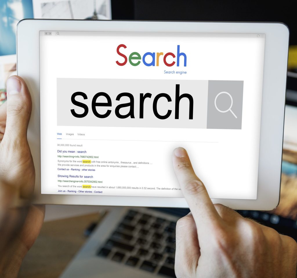 sample Online search search results